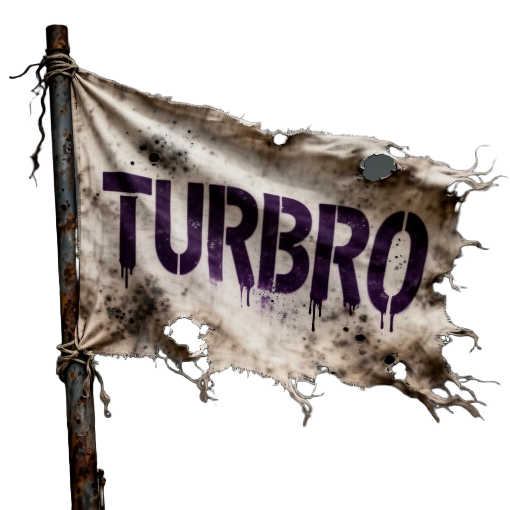 Tattered TURBRO flag
